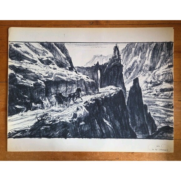 Mentor Huebner Francis Ford Coppola's Dracula's Buggy Drive Castle Concept Art - Picture 1 of 6